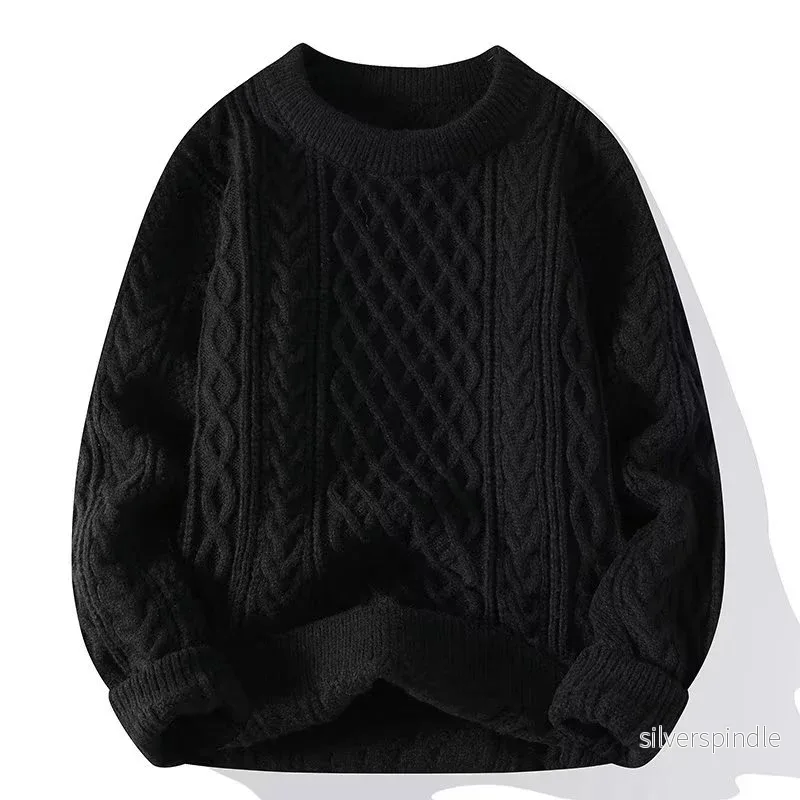 Kabelstickad Tröja | Chunky Fisherman Crew Neck med Mjuk Textur | Perfekt för Höst och Vinter - Bild 2