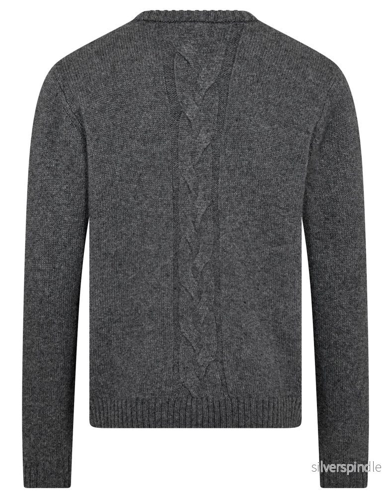 BS Tormod Regular Fit Stickat - Grey - Bild 2