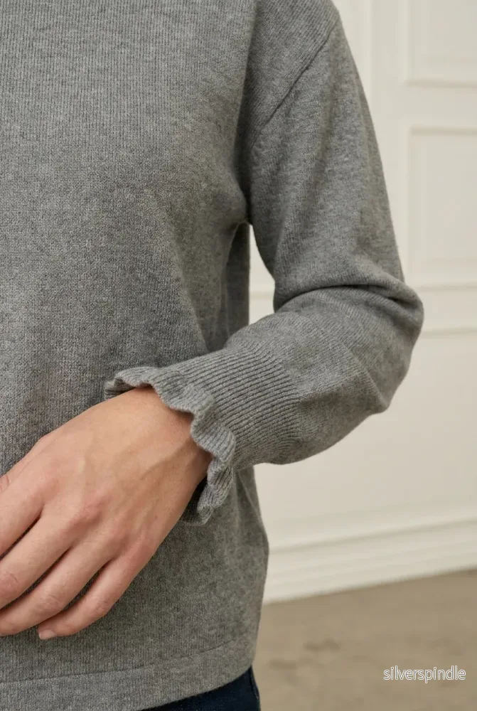 Frigga New Pullover - Grey Melange - Bild 2