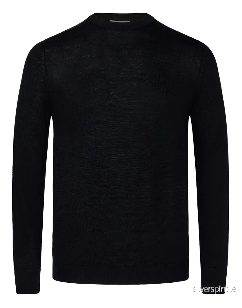 BS Sanjay Regular Fit Stickad Tröja - Navy