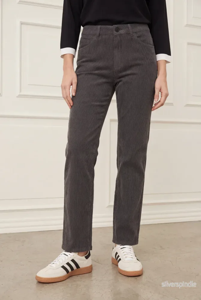 Monza Long Striped Pant – Potato w/Black Stripe Monza Long Striped Pant – Potato w/Black Stripe