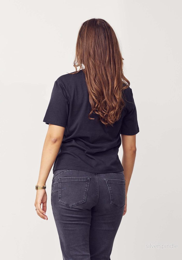 Kora Lip T-Shirt - Black - Bild 3