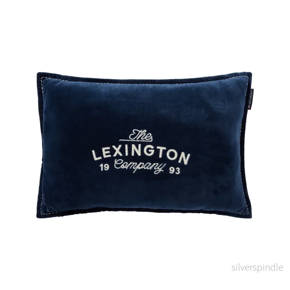 Lexington 1993 Logo Organic Cotton Velve Prydnadskudde Lexington 1993 Logo Organic Cotton Velve Prydnadskudde