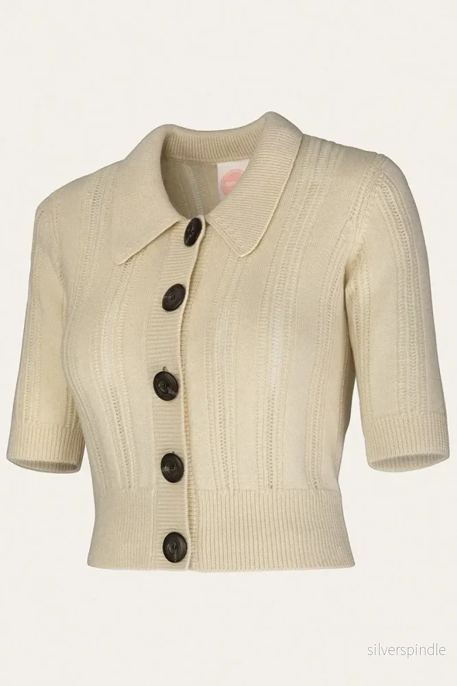 The Contrast Cardigan - off-white - Bild 2