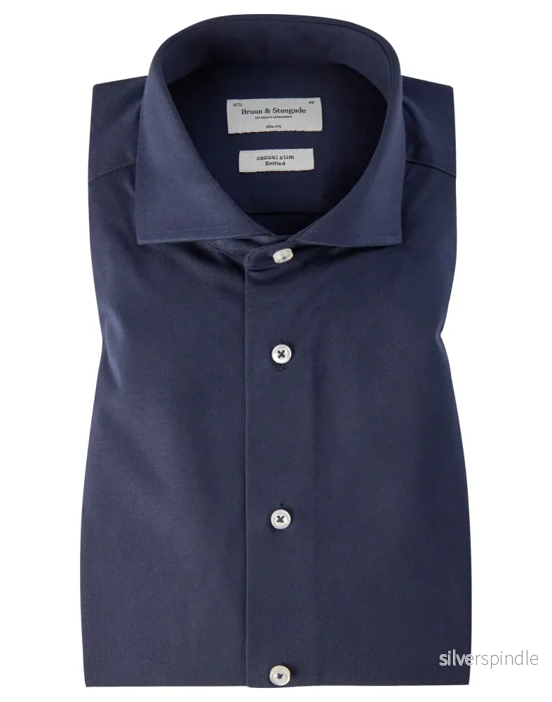 BS Etna Slim Fit Skjorta – Navy BS Etna Slim Fit Skjorta – Navy