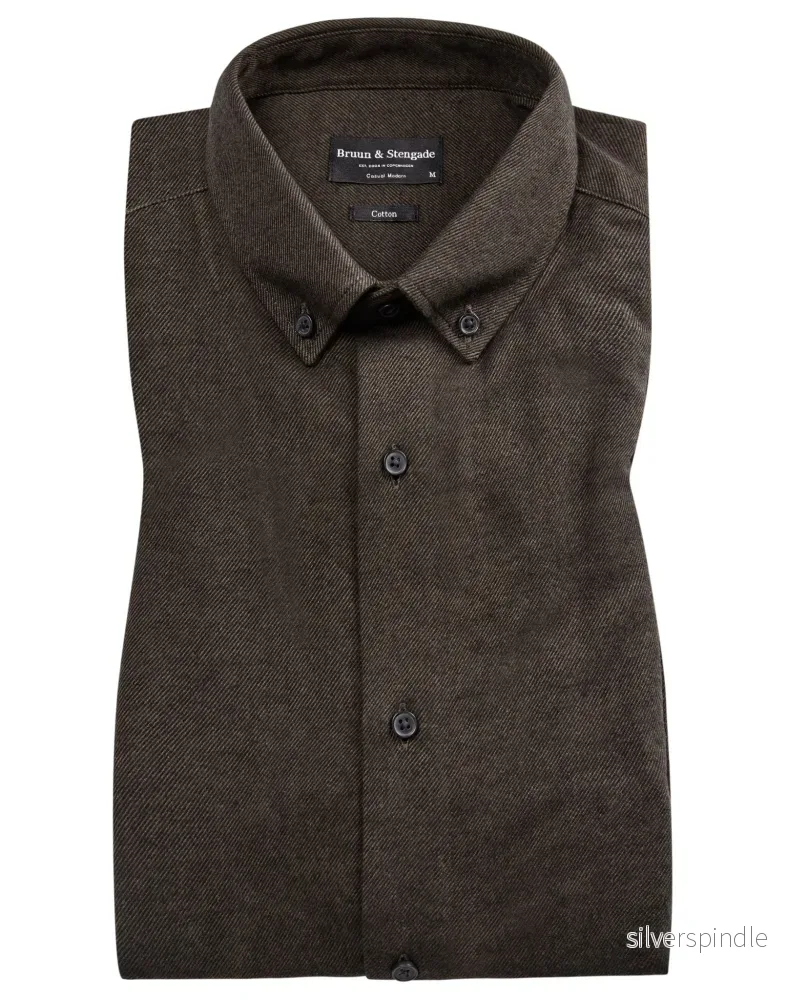 BS Oslo casual modern fit Skjorta - Dark Green