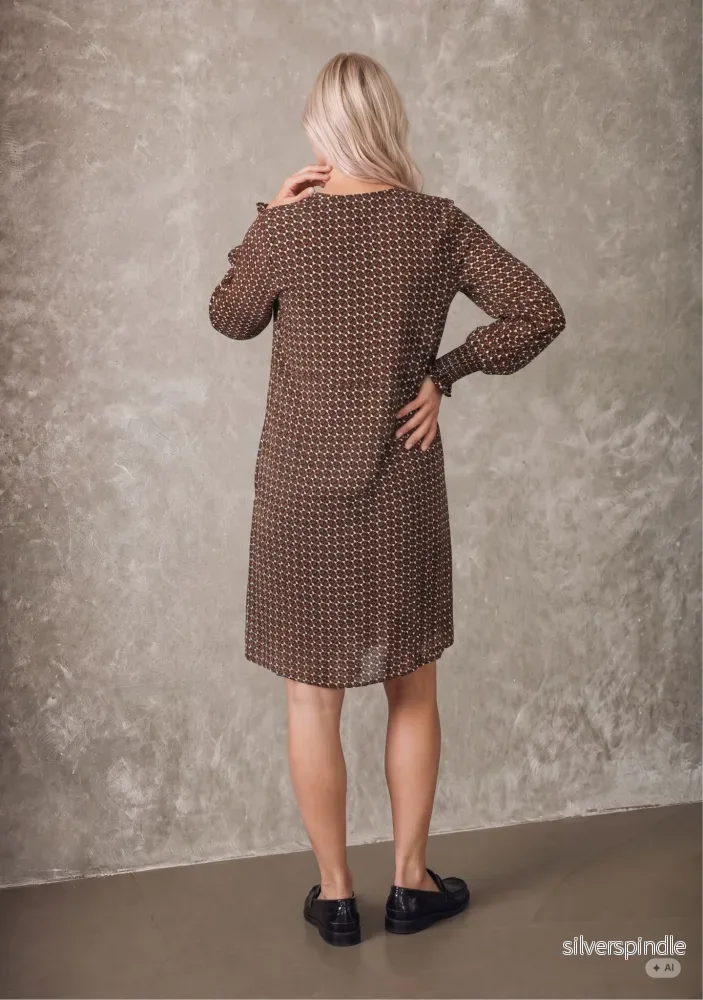Bitten Pleat Dress - Geometric - Bild 2