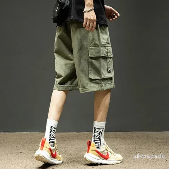Ethan | Lätta Olivgröna Cargo Shorts med Lös Passform - Bild 3