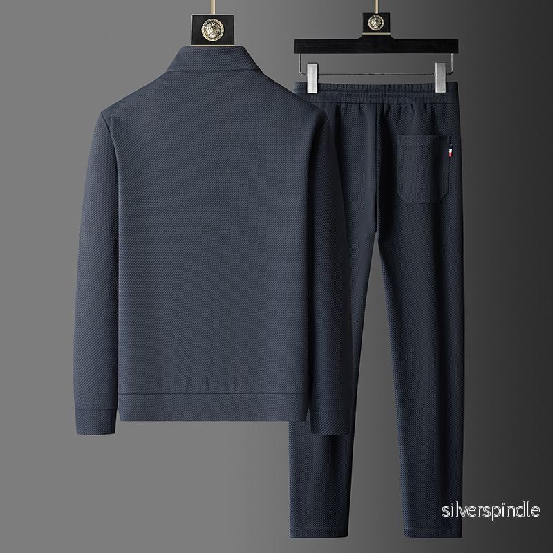 Träningsoverallset | Elegant Jacka med Dragkedja & Taperade Joggingbyxor | Komfortabel Design för Aktiv Livsstil - Bild 3