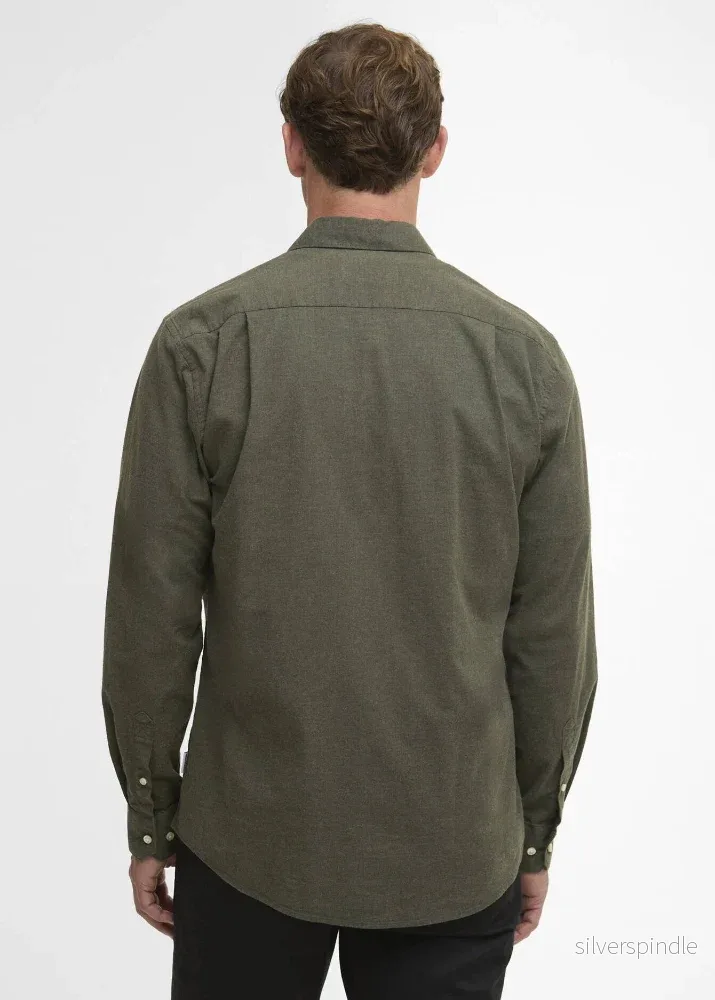 Barbour Aukside Regular Shirt Olive Marl - Bild 3