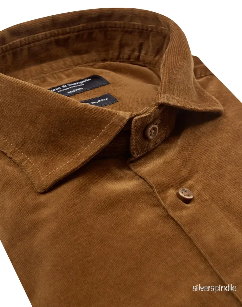 BS Jallow Casual Modern Fit Skjorta - Ockra - Bild 2