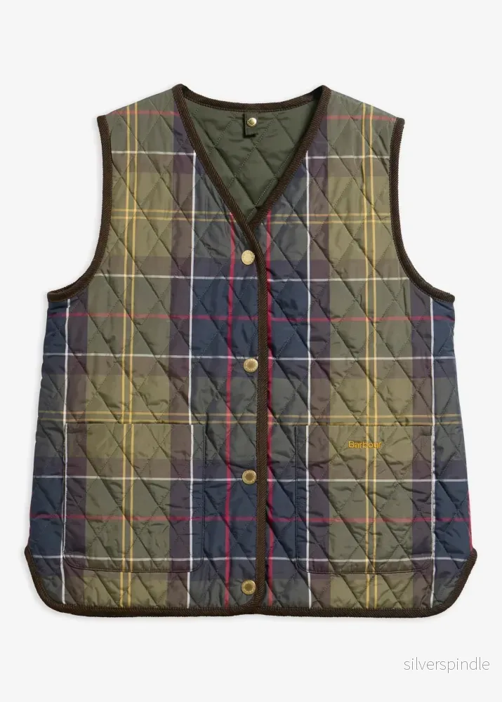 Barbour Tartan Reimagned Icons Liner Olive - Bild 2