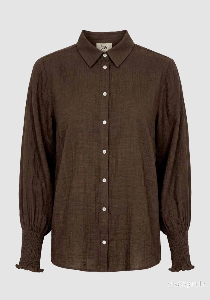 Ane Smock Shirt - Dark Khaki - Bild 3