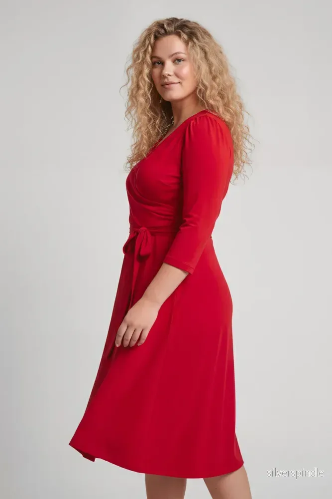 Ready to go short jersey dress - True Red - Bild 3