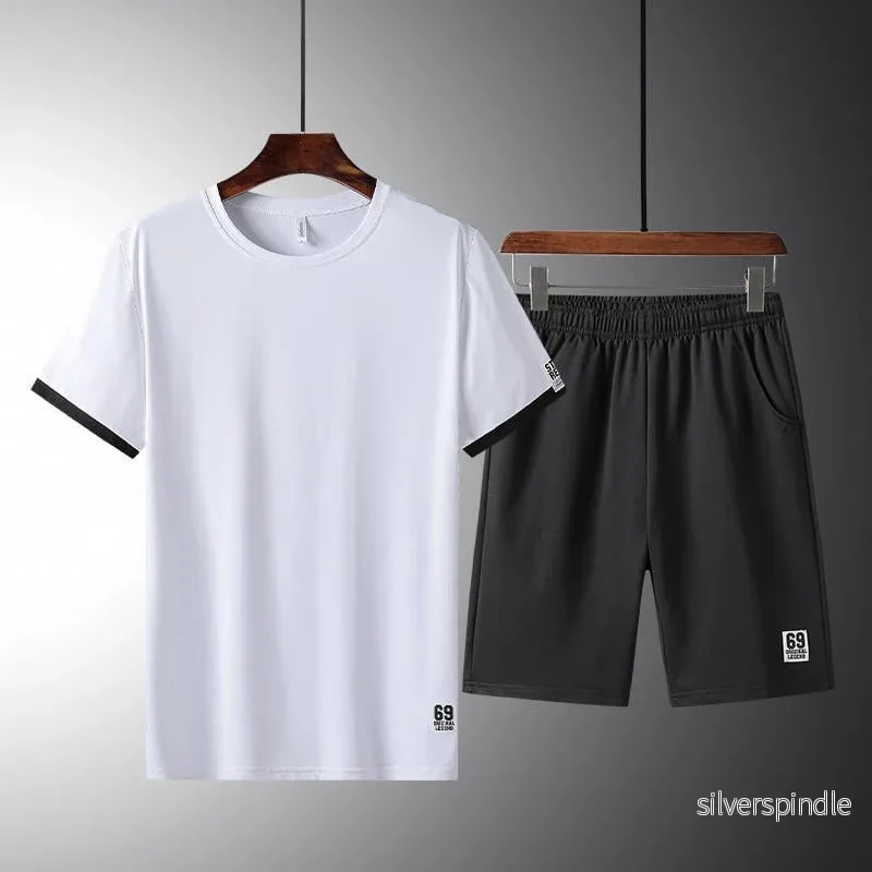 Liam | Andningsbart Sommarset för Löpning med Kortärmad Topp och Shorts - Bild 2