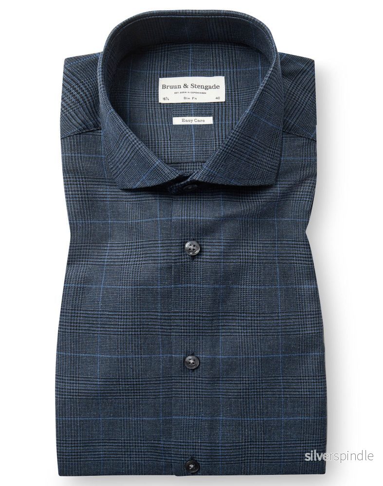 BS Bogaerts Slim Fit Skjorta - Navy