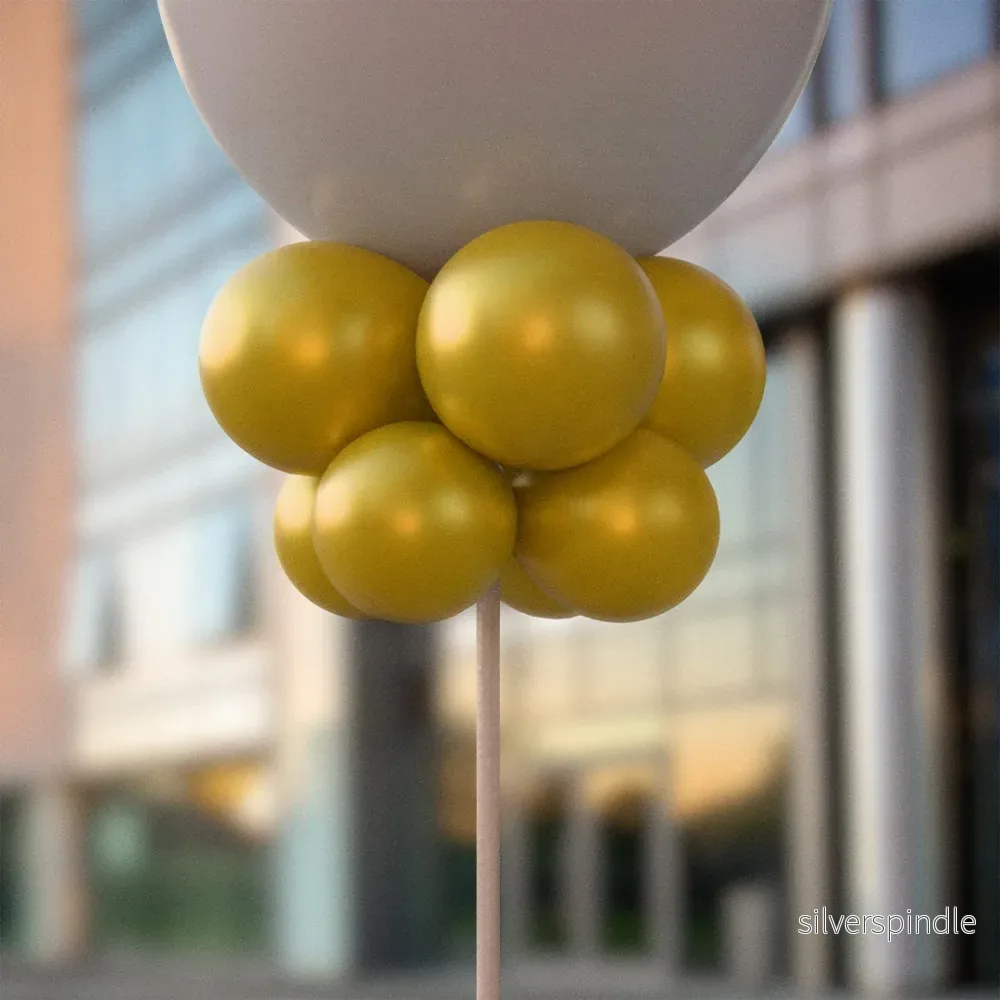 Guld ballongknippen 28 cm – 10-pack