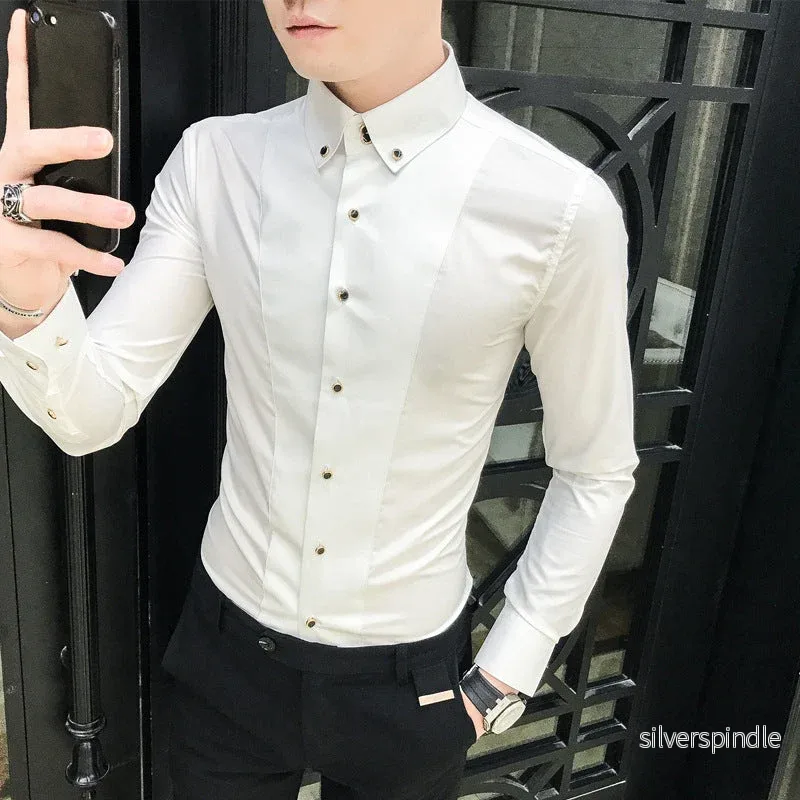 Ethan | Elegant Slim Fit Långärmad Skjorta Med Knappar - Bild 2