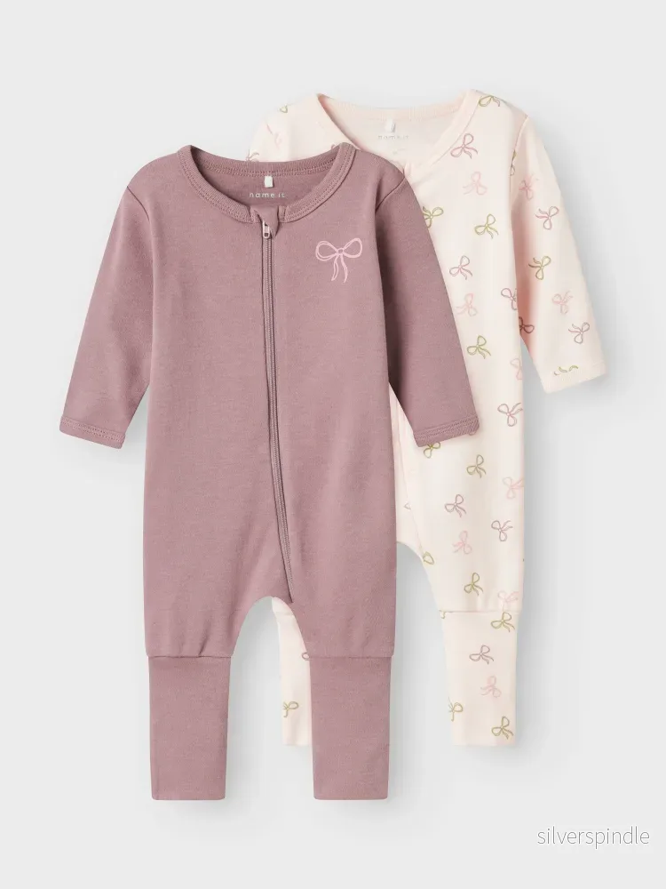 2-pack Pyjamas rosa med rosetter - Bild 3
