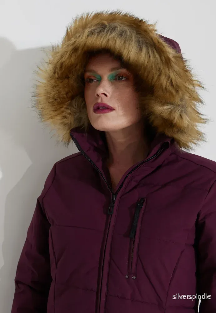 CHLOE DOWN COAT JACKA - Wine - Bild 2