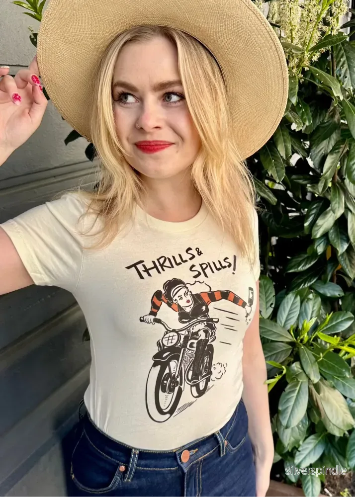 T-shirt i 1950-talsstil - Thrills & Spills - Bild 3