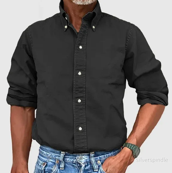 Elegant Herrskjorta | Långärmad Button-Up i 100% Bomull med Modern Design | Mångsidig Stil för Vardagsbruk - Bild 2