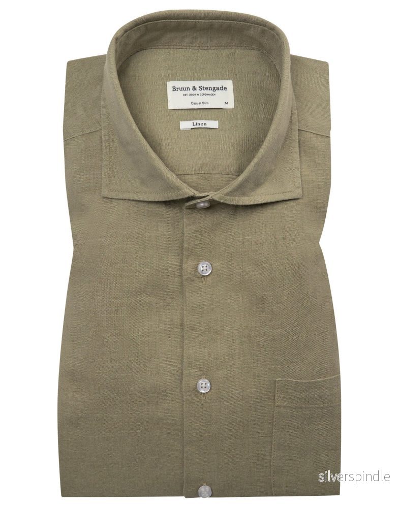 BS Ricciardo Casual Slim Fit Skjorta - Army