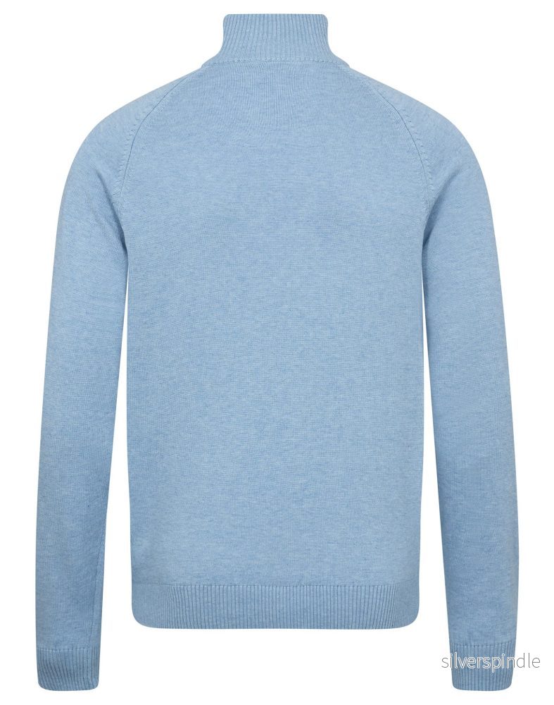 BS Ilario Regular Fit Stickat - Light Blue - Bild 2