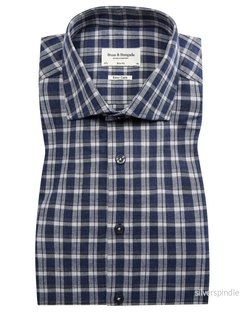 BS Steadman slim fit Skjorta - Blue