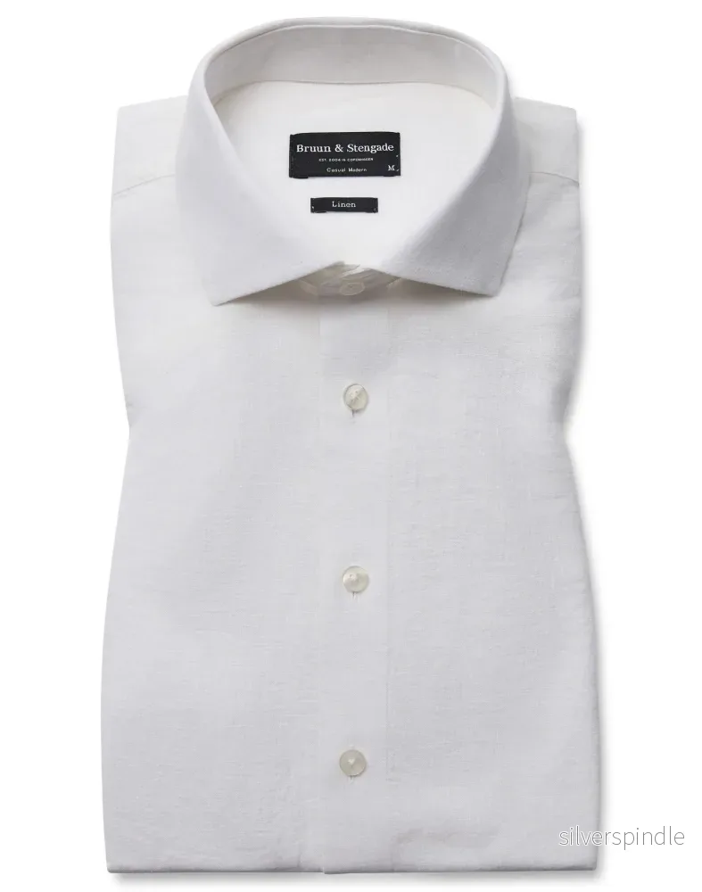 BS Butkus Casual Modern Fit Skjorta – White BS Butkus Casual Modern Fit Skjorta – White