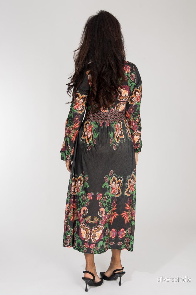 Pure boho midi jersey dress - Black - Bild 3
