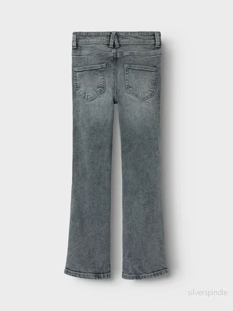 Grå Utsvängda jeans - bootcut - Bild 2