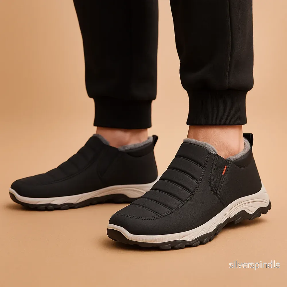Vinterskor Herr | Slip-On Vinterskor med Plyschfoder | Halkfri Sula för Värme och Stabilitet - Bild 2