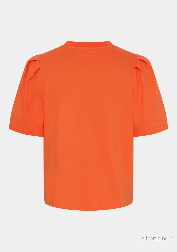 Tinni s/s T-Shirt - Warm Orange - Bild 2