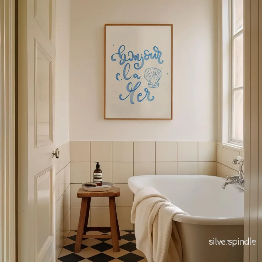Bonjour la Mer – Akvarellposter med Medelhavskänsla