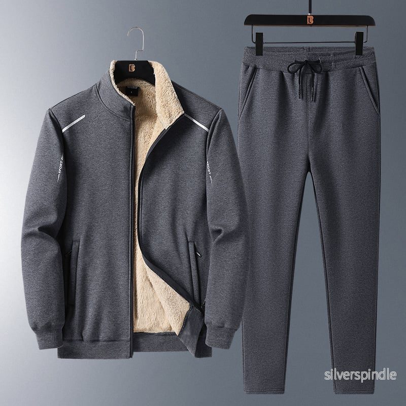 Ethan | Varmt Fleece Set för Vinter med Förtjockad Fodring - Bild 2