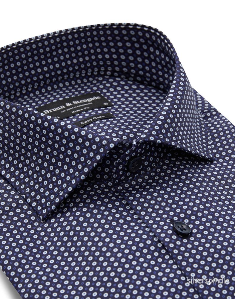 BS Pavlovic Modern Fit Skjorta - Navy - Bild 2