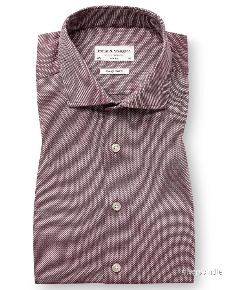 BS Pilgaard Slim Fit Skjorta - Red