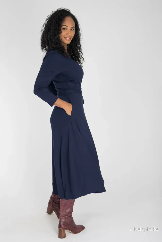 Ready to go midi jersey dress - Navy Blue - Bild 2
