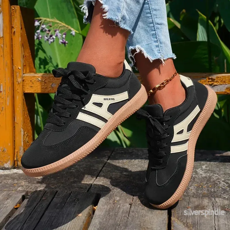 Oliver | Retroinspirerade Sneakers med Paneler och Komfort