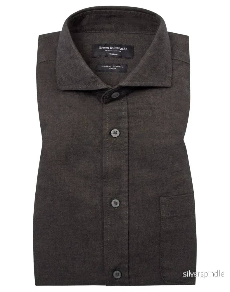 BS Lamin Casual Modern Fit Skjorta – Grön BS Lamin Casual Modern Fit Skjorta – Grön