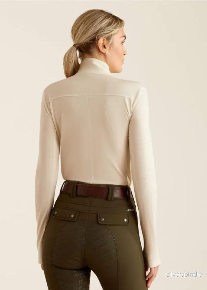 Ariat Cheviot 1/4zipLS Summer sand - Bild 3
