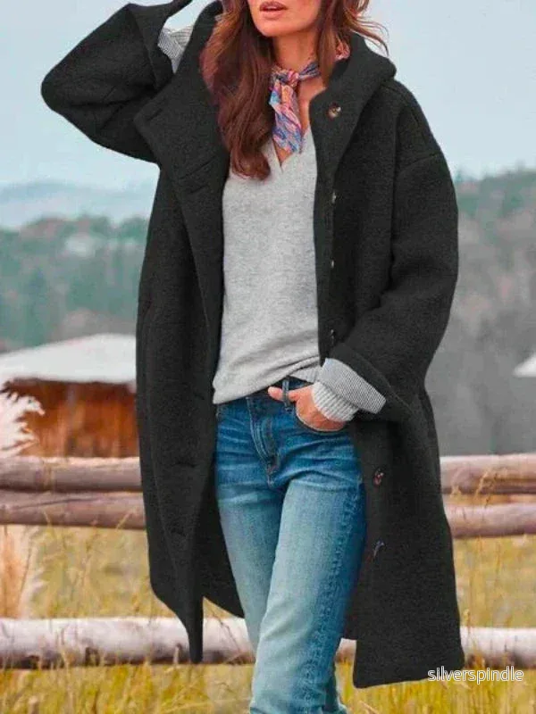Sophie | Elegant Lång Vinterjacka Dam Med Fickor - Bild 3