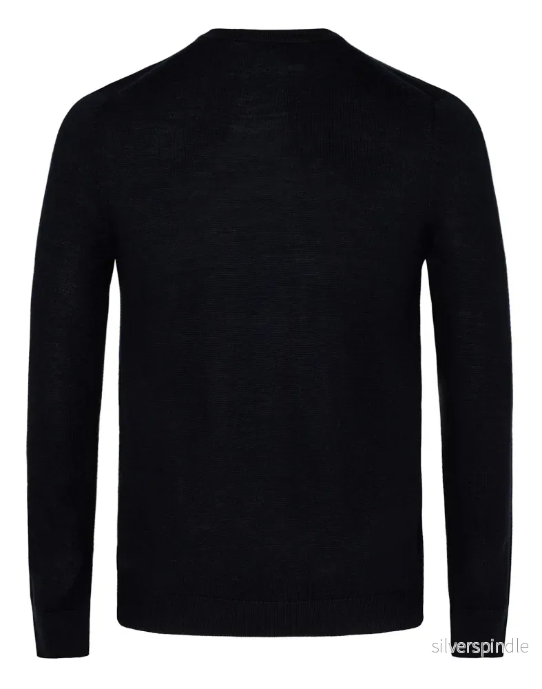 BS Sanjay Regular Fit Stickad Tröja - Navy - Bild 2