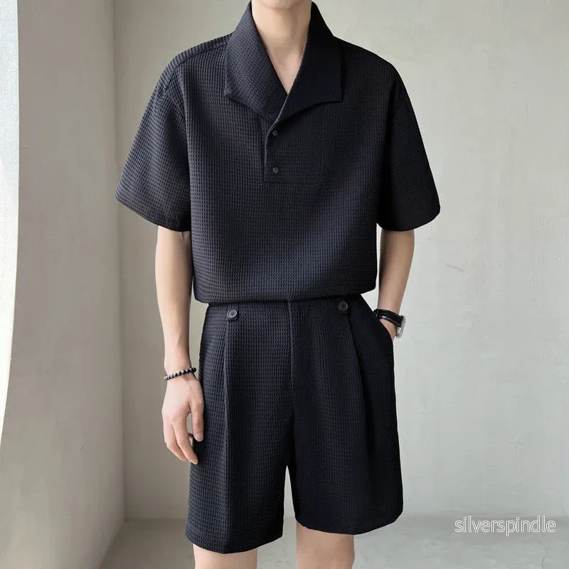 Ethan | Avslappnad T-shirt och Shorts Set i Mjuk Bomull