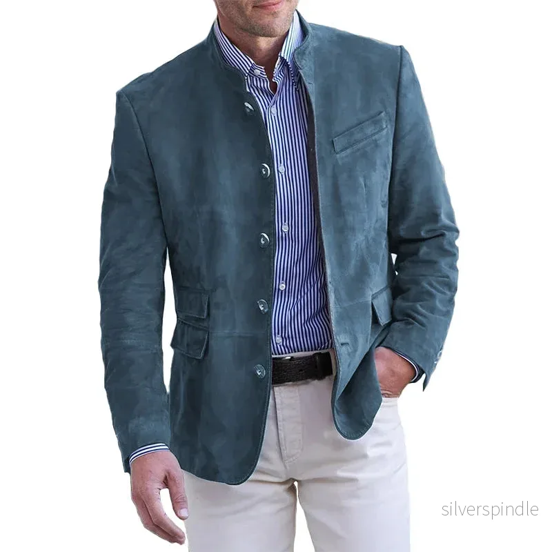 Elegant Kavaj | Slim Fit med Modern Ståkrage | Mångsidig Design för Stil och Komfort Elegant Kavaj | Slim Fit med Modern Ståkrage | Mångsidig Design för Stil och Komfort