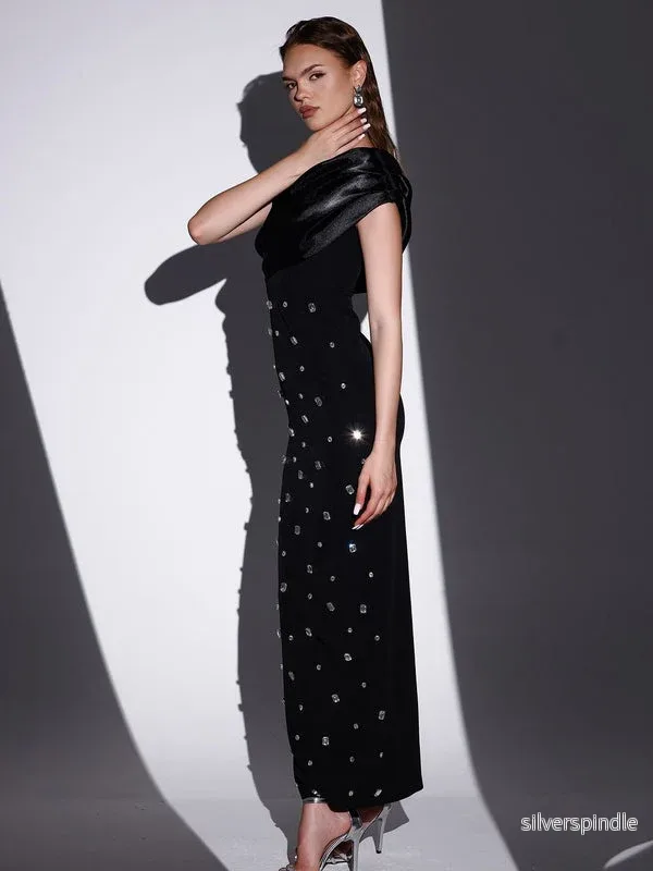 Emma | Elegant Off Shoulder Maxi Klänning - Bild 3