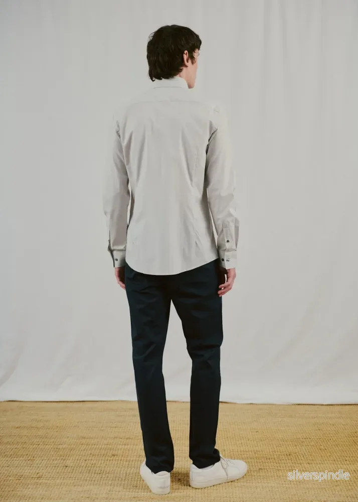 BS Krefeld Slim Fit Skjorta - Grey - Bild 3