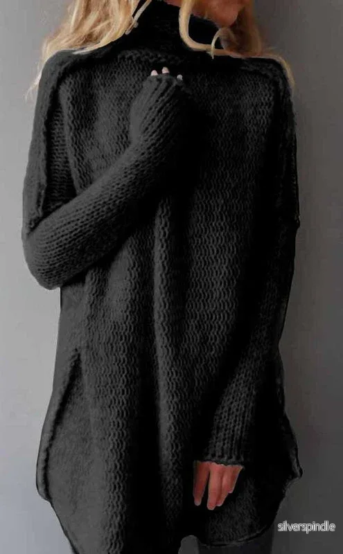 Olivia | Elegant Långärmad Pullover med Draperad Krage Olivia | Elegant Långärmad Pullover med Draperad Krage
