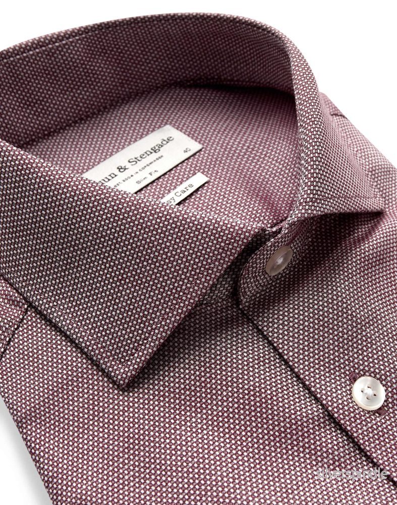 BS Pilgaard Slim Fit Skjorta - Red - Bild 2